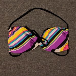 ⭐2 for $6⭐ Colorful striped bikini halter top